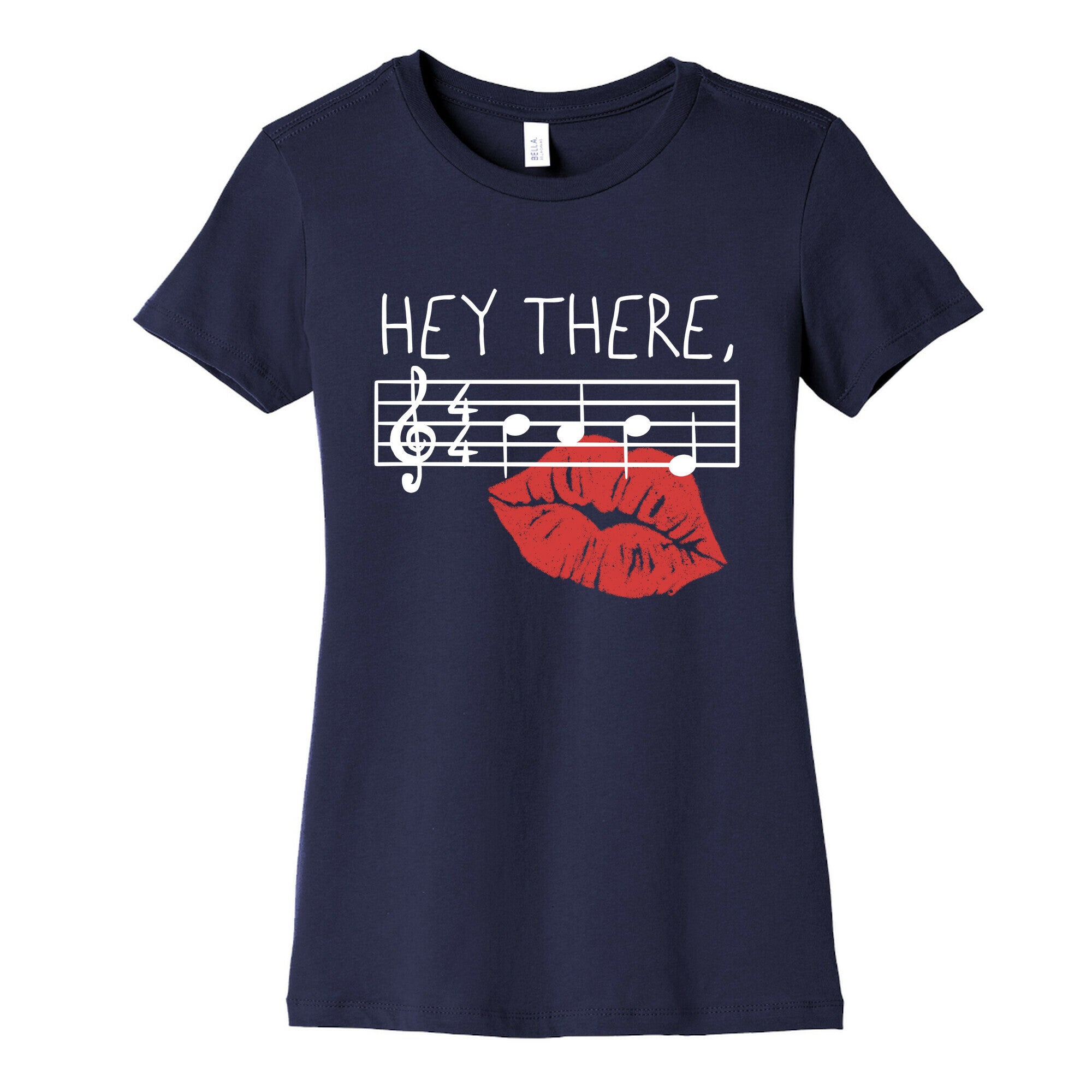 Hey There Babe Music Pun Women's Cotton Tee